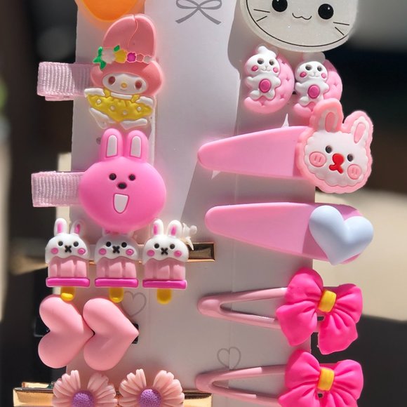 70PCS Girls Hair Clips Hairpins Kids Cute Accessories Flower - Picture 10 of 11